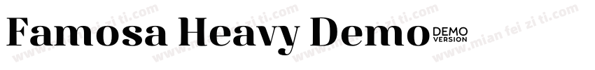 Famosa Heavy Demo字体转换